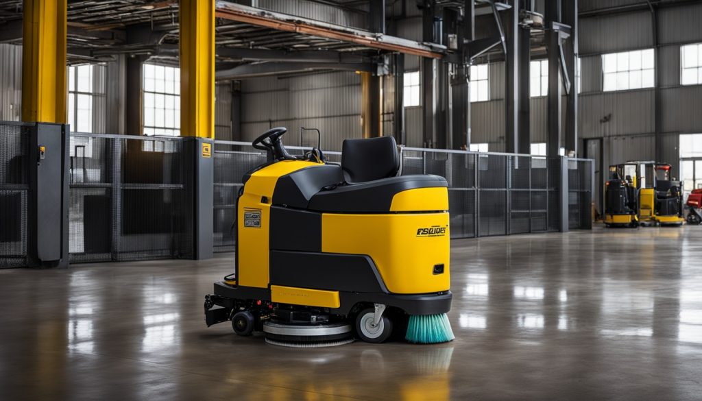 Industrial Ride-On Floor Scrubbers | Clean Large Spaces | 2024