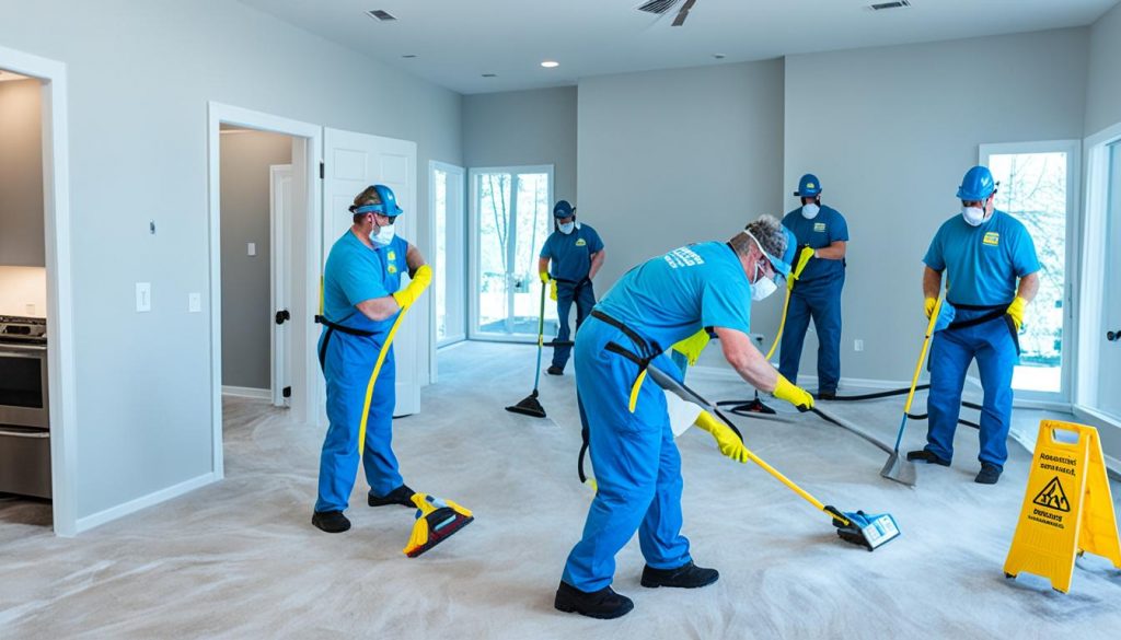 Atlanta professional cleaners ensuring indoor air quality post-construction