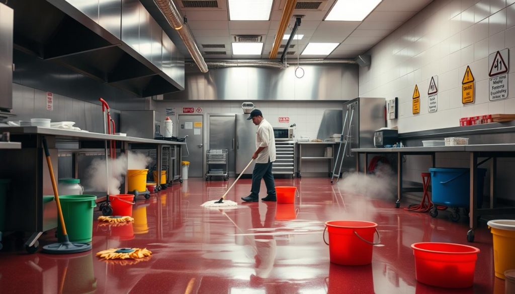 Emergency Kitchen Floor Cleaning