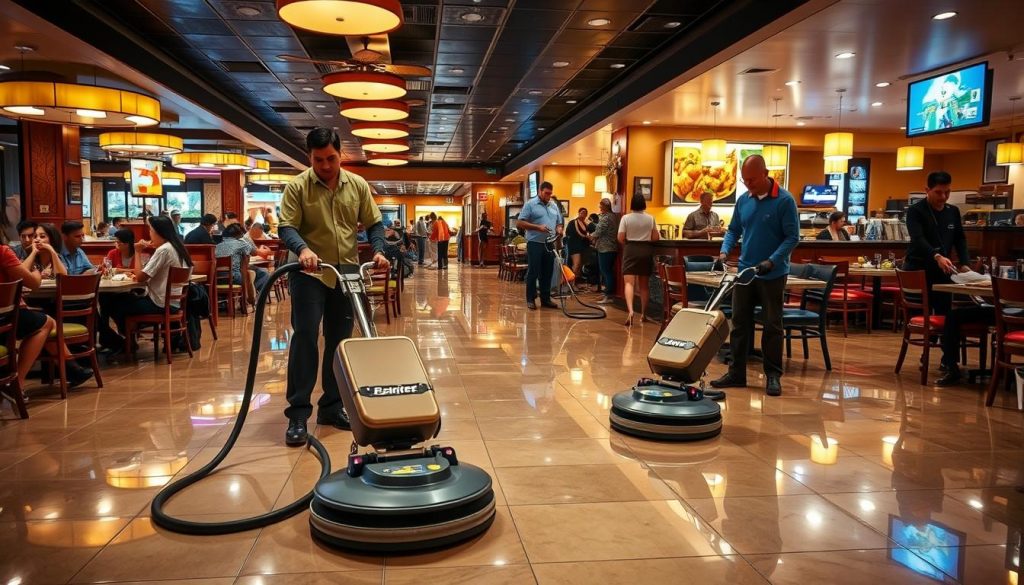 High-traffic restaurant floor cleaning Atlanta