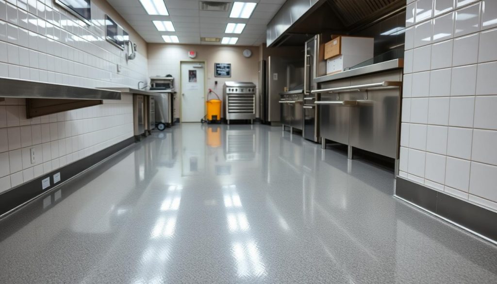 "How Atlanta's Top Floor Cleaning Services Prevent Slips in Commercial Kitchens"