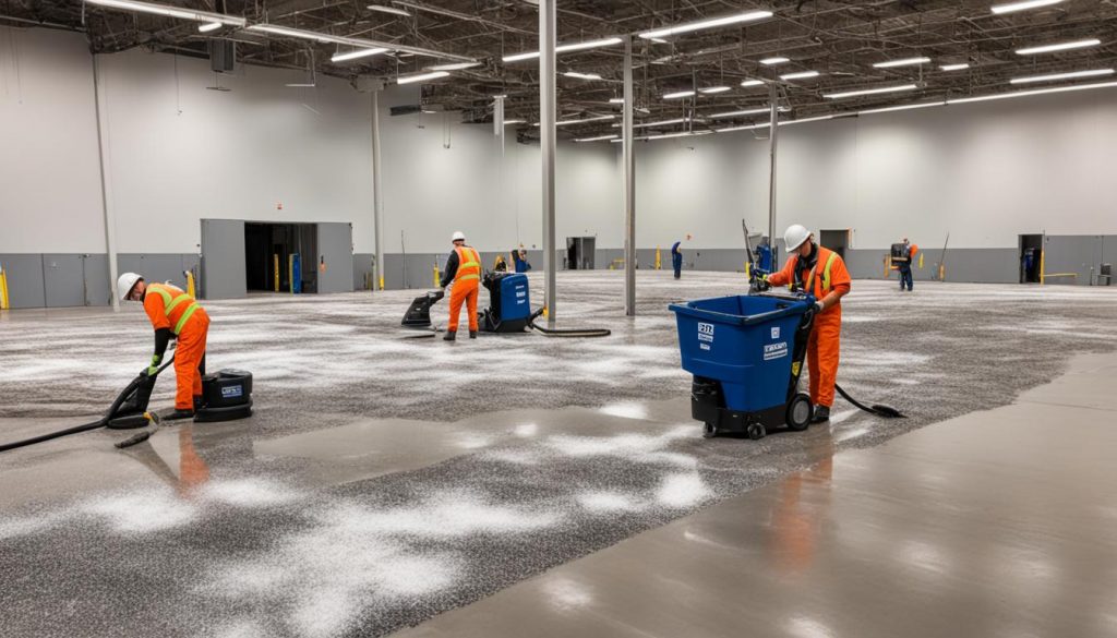 Post-Construction Warehouse Floor Cleaning Services