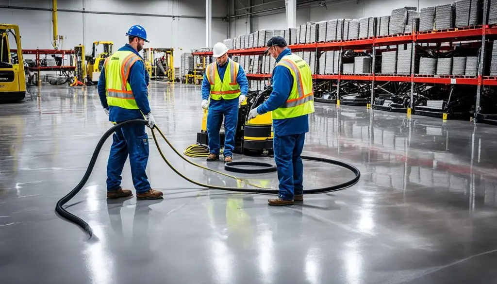 Post-Construction Warehouse Floor Cleaning Services