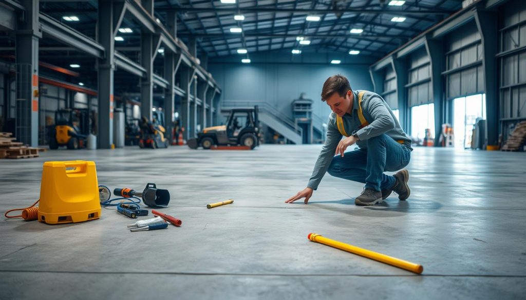 Professional concrete floor assessment