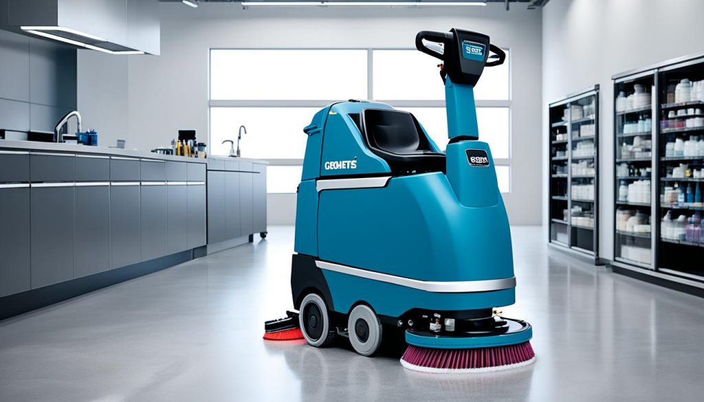 Set-Down Floor Scrubber Machine