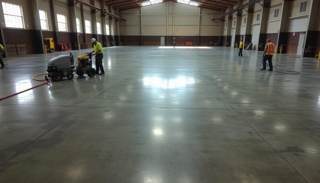 Warehouse Floor Cleaning and Restoration in South Fulton, GA