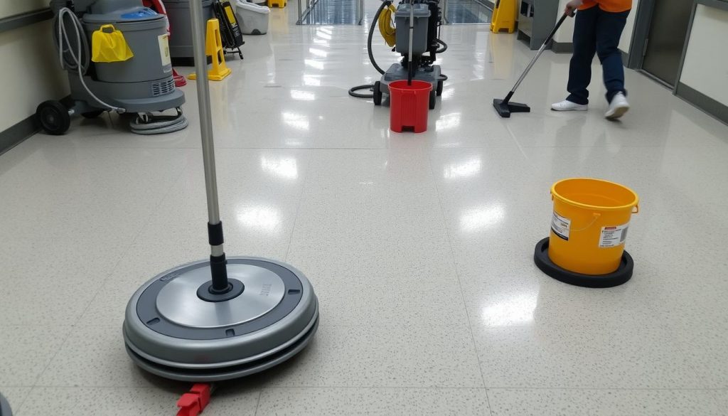 commercial floor cleaning