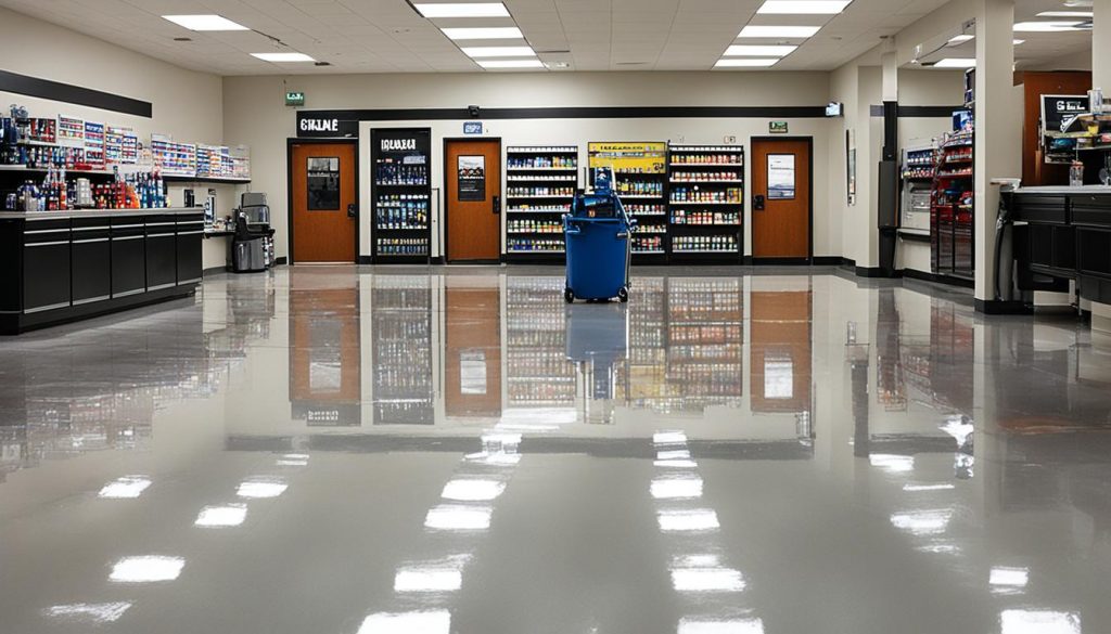 commercial floor stripping and waxing