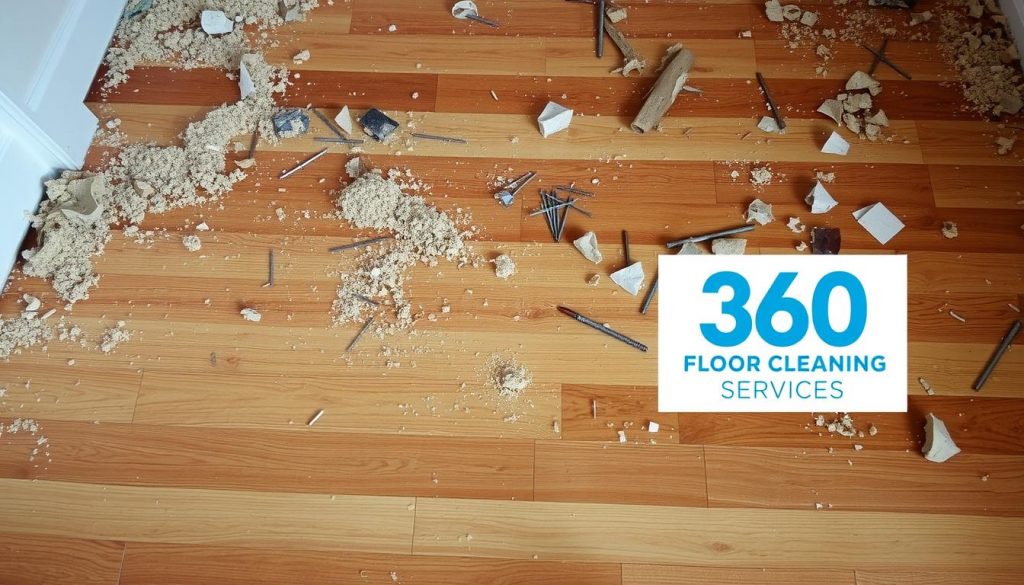 construction debris removal impact on floors