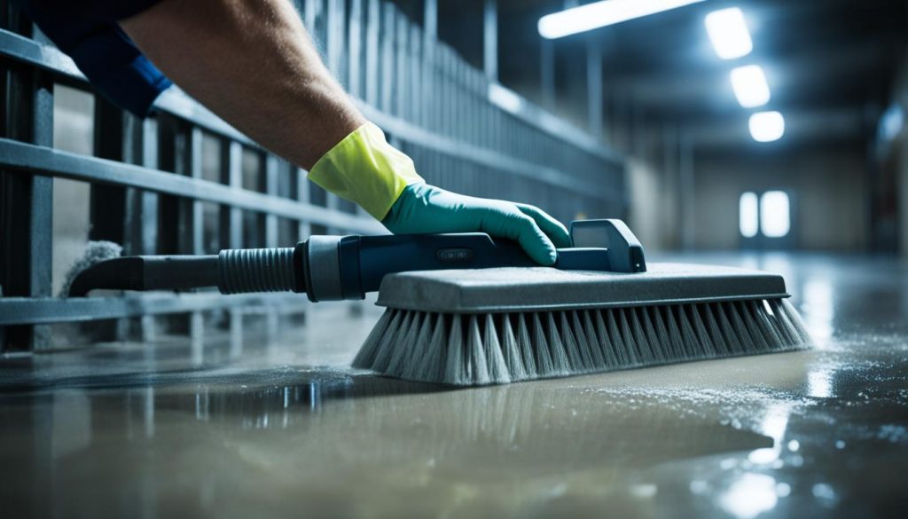 correctional facility floor cleaning services