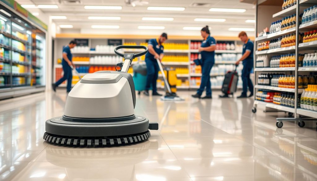 high-traffic floor cleaning solutions