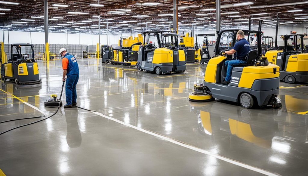 Post-Construction Warehouse Floor Cleaning Services