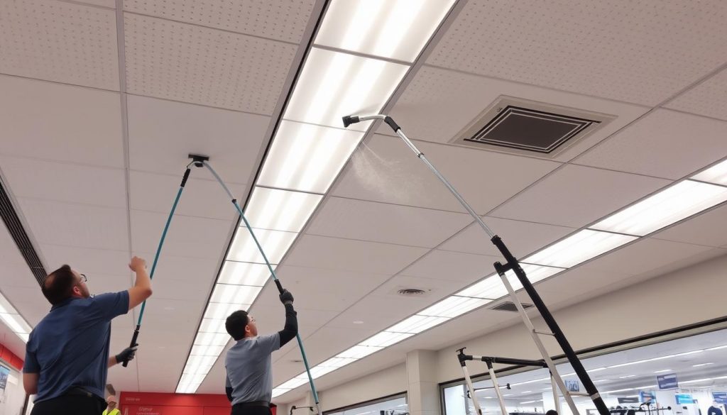 retail ceiling cleaning