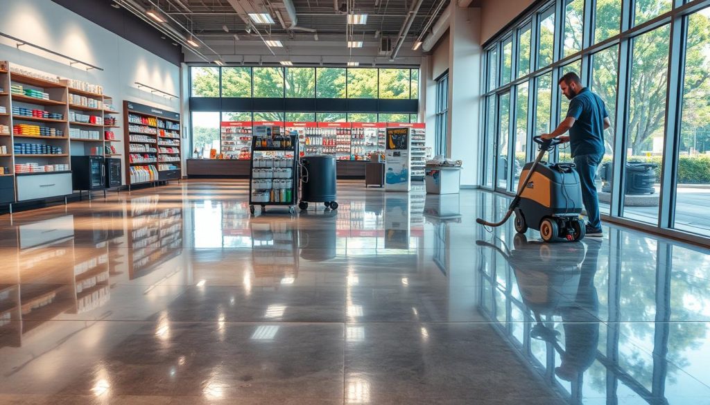 Retail Concrete Floor Cleaning for Retail Chains and Commercial Buildings in Atlanta