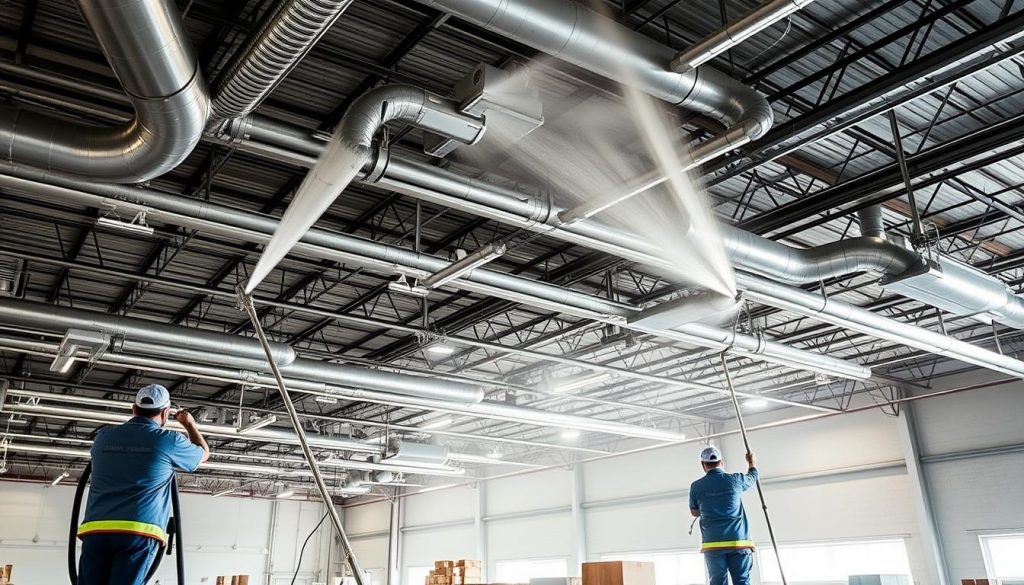 warehouse ceiling cleaning