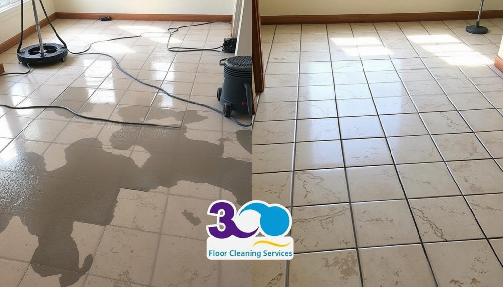 water-damaged floor restoration